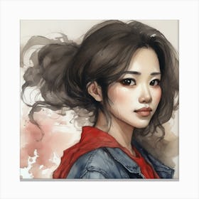 Asian Girl 5 Canvas Print