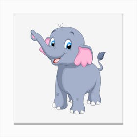 Cute Elephant Canvas Print