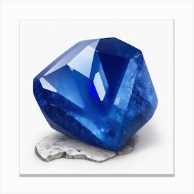 Dreamshaper V7 An Artistic Painting Of Sapphire Stone With A W 0 Canvas Print
