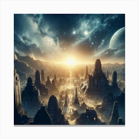 Space City Canvas Print