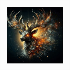 Deer Head Canvas Print