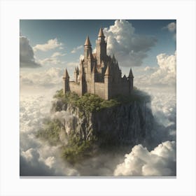 Castle In The Clouds 4 Canvas Print