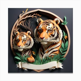 Paper Tiger Canvas Print