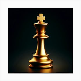 Golden Chess Piece 2 Canvas Print