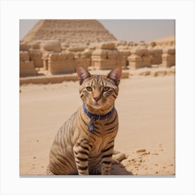 Egyptian pharaoh cat2 Canvas Print
