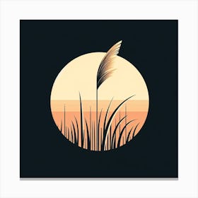 Sunset Grass Canvas Print