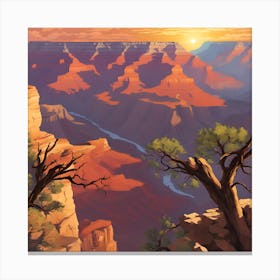 Grand Canyon Sunset Canvas Print