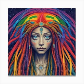 Rainbow Woman Canvas Print