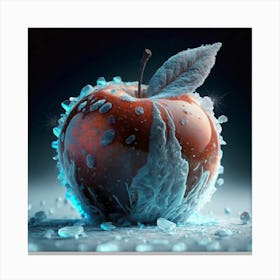 Iced Apple Canvas Print