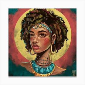 African Girl Canvas Print