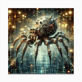 Futuristic Spider Canvas Print