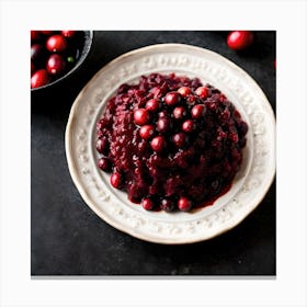 Cranberry Sauce 1 Canvas Print