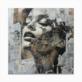 'The Face Of A Woman' Canvas Print