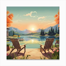 Lake View Canvas Print