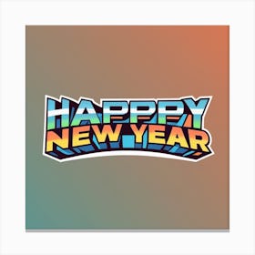 Happy New Year Canvas Print