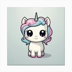 Cute Unicorn 603 Canvas Print