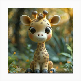 Cute Giraffe 9 Canvas Print