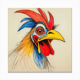 Rooster 14 Canvas Print