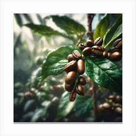 Coffee Beans On The Tree 10 Canvas Print