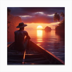 Sunsets on the Water 1 Canvas Print