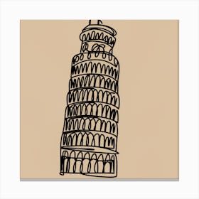 Leaning Tower Of Pisa 3 Canvas Print