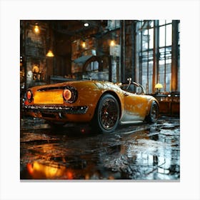 Vintage Sports Car Canvas Print