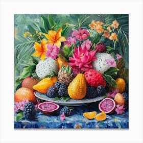 Tropical Fruit Art 1 Canvas Print