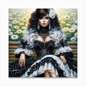 Daisy Girl 6 Canvas Print