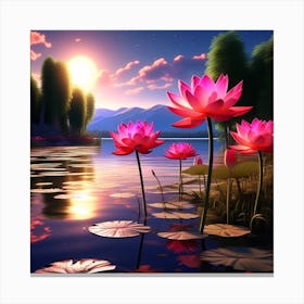 Lotus Flower 9 Canvas Print