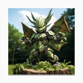 Green Creature Canvas Print