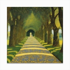 Allee At Schloss Kammer, Gustav Klimt 10 Canvas Print