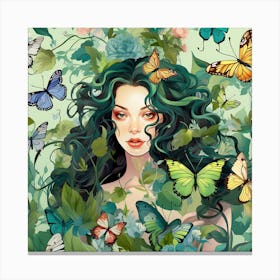 Butterfly Girl 11 Canvas Print