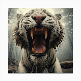 White Tiger 65 Canvas Print