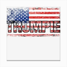 Trumpie American Flag Canvas Print