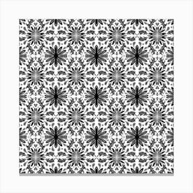 Black And White Floral Pattern 4 Leinwandbilder