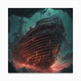 Ship Of The Dead Canvas Print