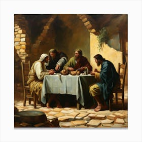 The Supper At Emmaus Canvas Print