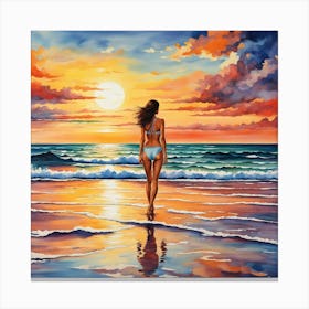 Sunset Beach Canvas Print