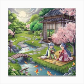 Asian Garden 3 Canvas Print