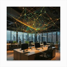 Modern Office Space Canvas Print