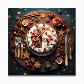 Christmas Cake 1 Canvas Print