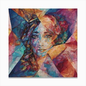 Abstract Portrait Of A Woman Canvas Print