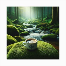 Coffee In The Forest 16 Canvas Print