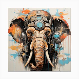 Elephant - Steampunk Canvas Print