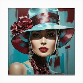 Lady In A Hat 1 Canvas Print