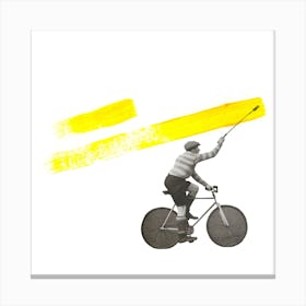 Paint The Town Yellow Square Canvas Print