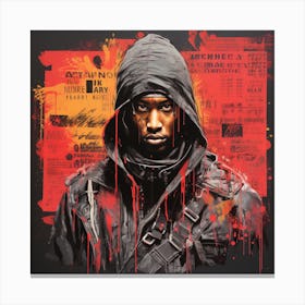 Hooded Man Canvas Print