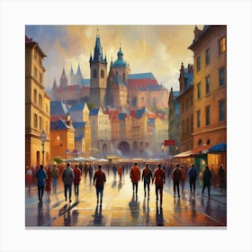 Prague City Canvas Print