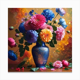 Dahlias 7 Canvas Print