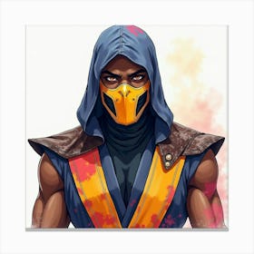 Mortal Kombat Ninja Fighter Concept Art (475) Canvas Print